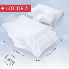 Taie d'oreiller en coton doux et respirant pour OrthoSleep™ (Lot de 3)
