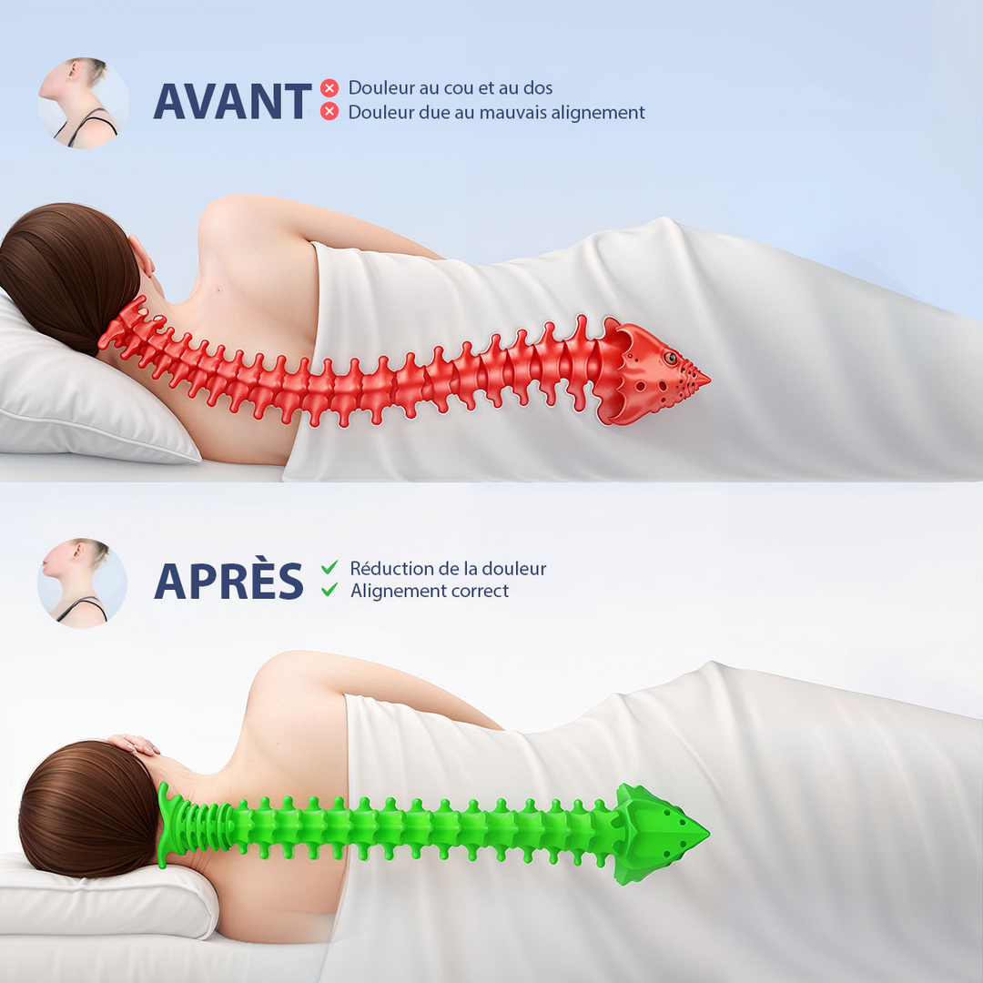 Oreiller Cervical Ergonomique Serenium OrthoSleep – Mousse Mémoire De Forme, Soutien Nuque & Dos