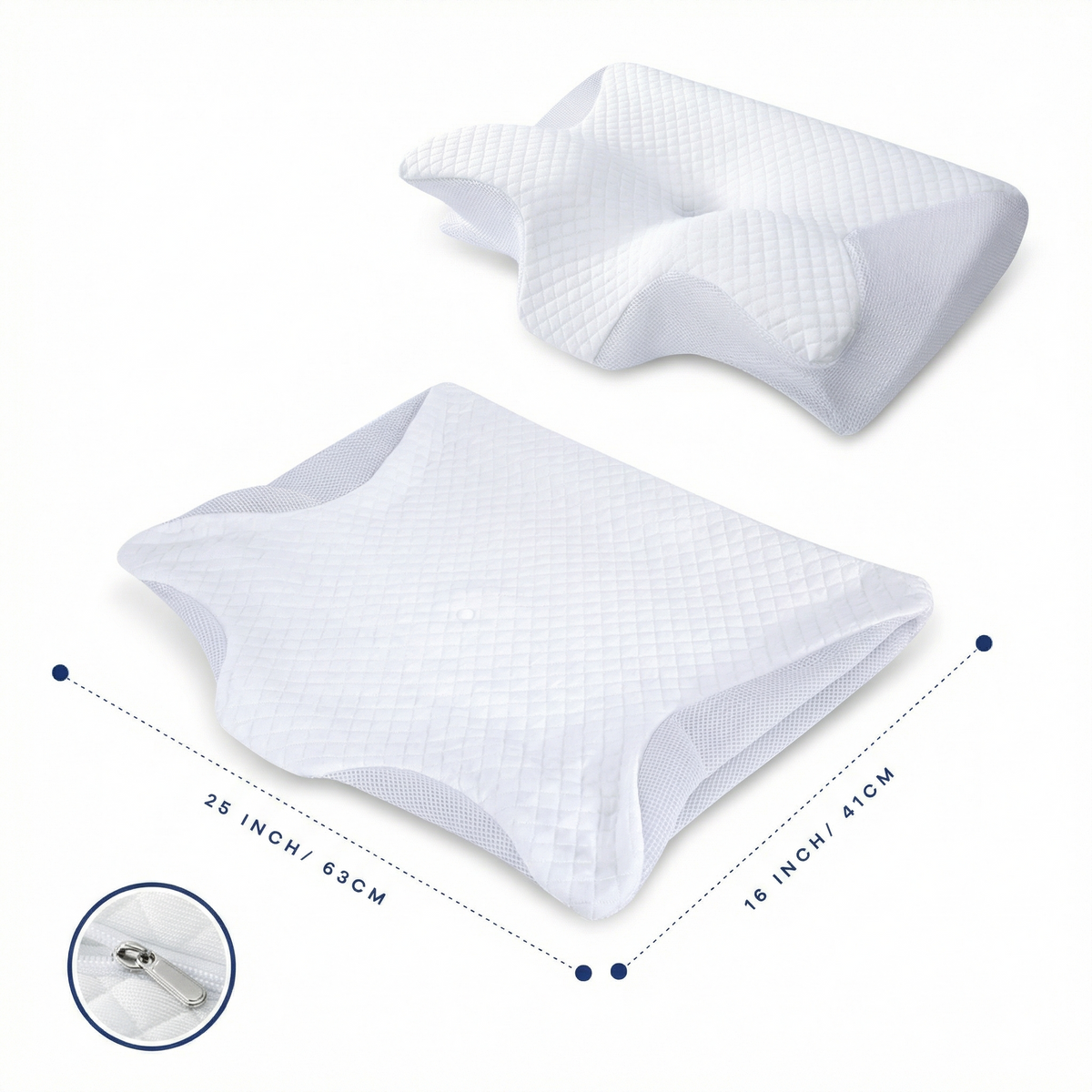 Taie d'oreiller en coton doux et respirant pour OrthoSleep™.